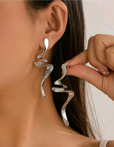 Be There In A Flash Earrings__Silver