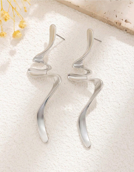 Be There In A Flash Earrings__Silver