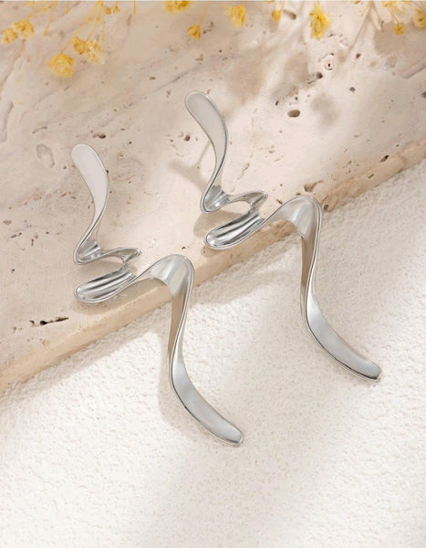 Be There In A Flash Earrings__Silver