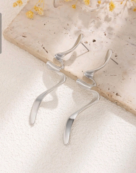 Be There In A Flash Earrings__Silver