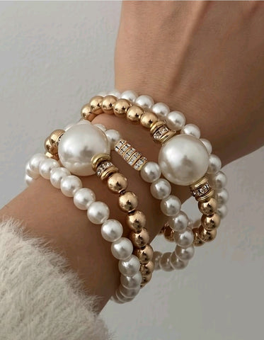 The Princess Stack Bracelet__Gold