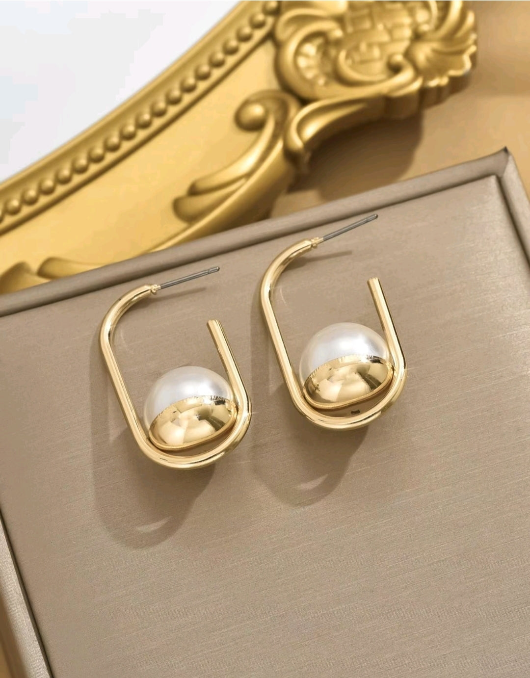 A Beacon Of Hope Earrings__Gold