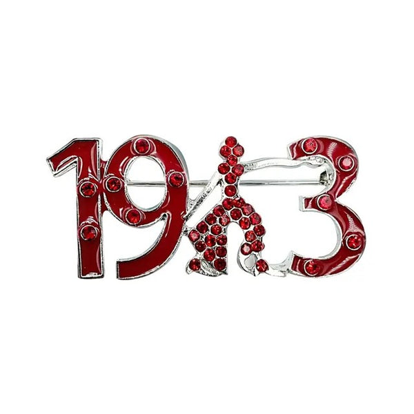 When Did the DELTA Happen Brooch Accessories__Red
