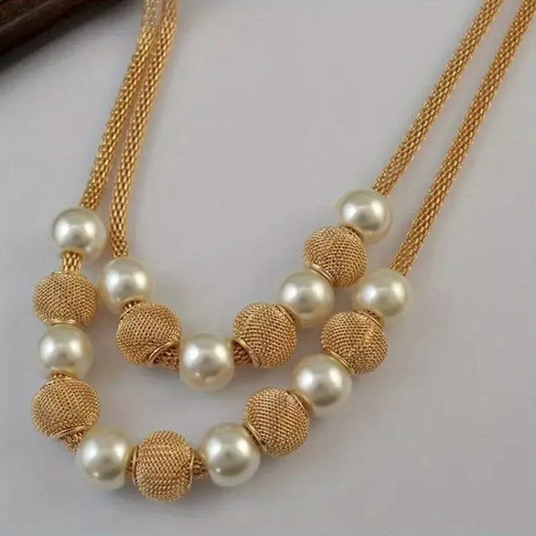 If I Ruled The PEARL Necklace__Gold
