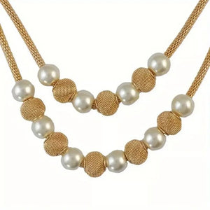 If I Ruled The PEARL Necklace__Gold