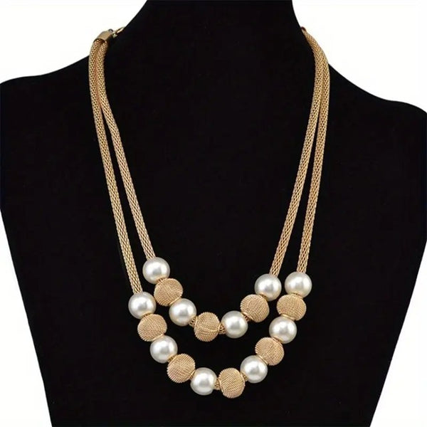 If I Ruled The PEARL Necklace__Gold