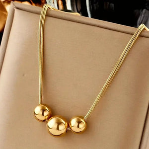 Beauty And The BEADS Necklace__Gold