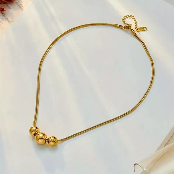 Beauty And The BEADS Necklace__Gold