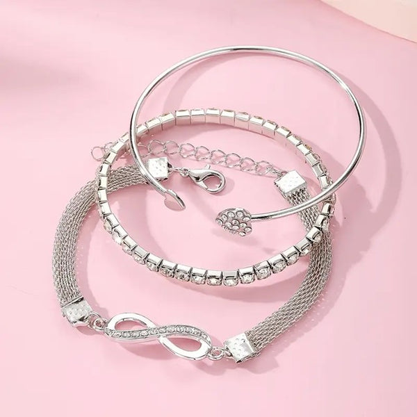 Third Time Is The Charm Bracelet__Silver