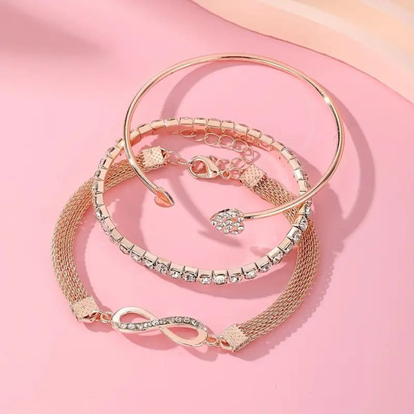 Third Time Is The Charm Bracelet__Rose Gold