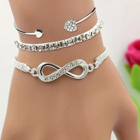 Third Time Is The Charm Bracelet__Silver