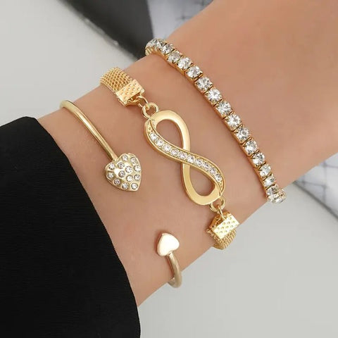 Third Time Is The Charm Bracelet__Gold