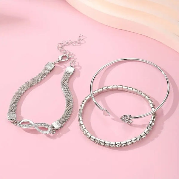 Third Time Is The Charm Bracelet__Silver
