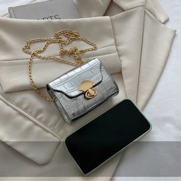 Walk Around Town Purse__Silver