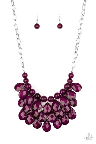 Sorry To Burst Your Bubble Necklace__Purple