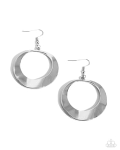 Urban Eclipse Earrings__Silver