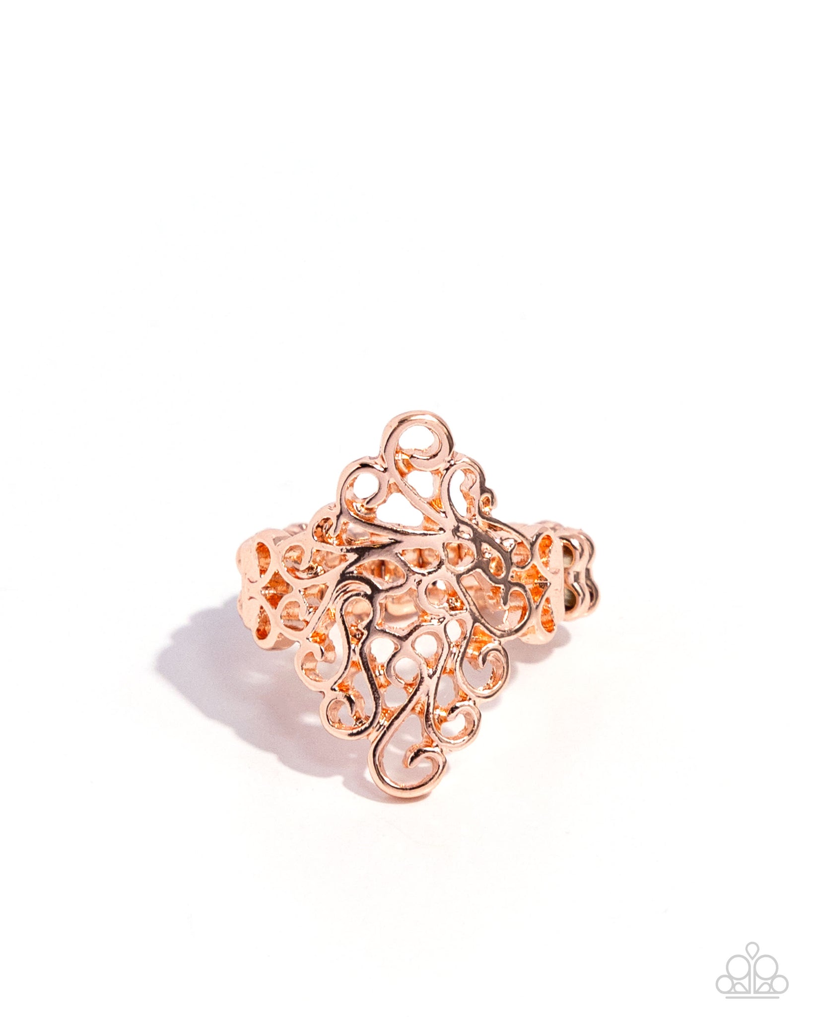 Full-Fledged Filigree Ring__Rose Gold