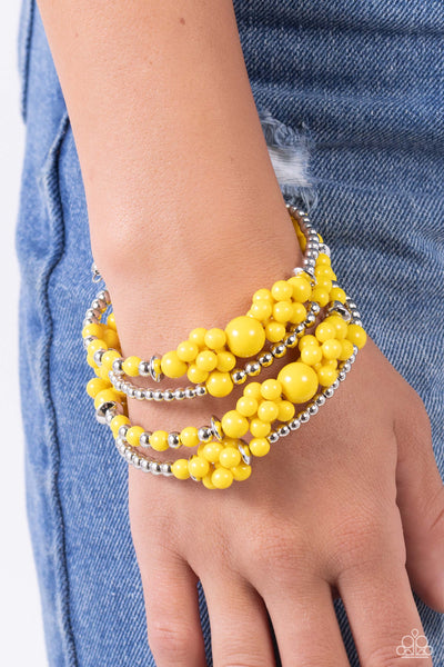 Compelling Clouds Bracelet__Yellow