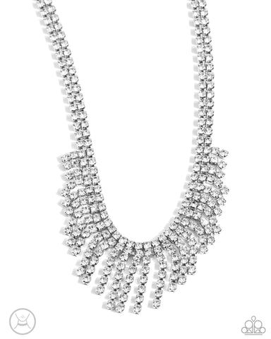 Daring Decadence Necklace__White