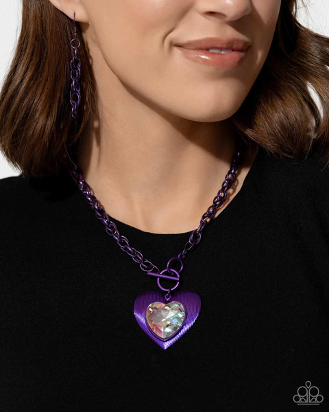 Modern Matchup Necklace__Purple