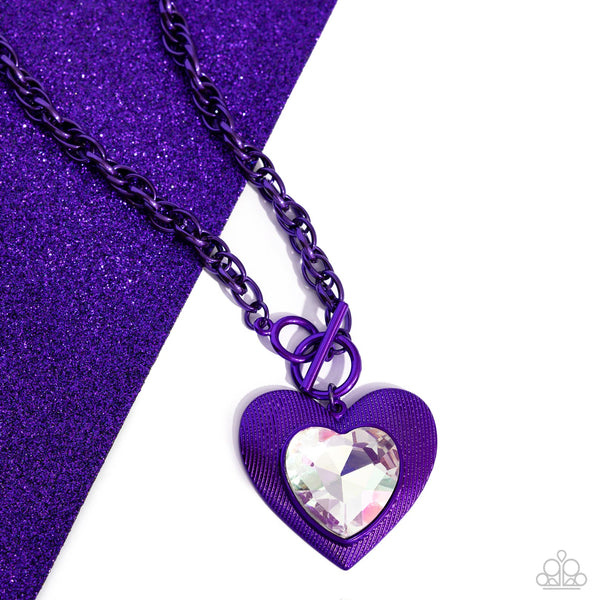 Modern Matchup Necklace__Purple