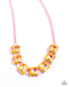 I SQUARE to Secrecy Necklace__Pink