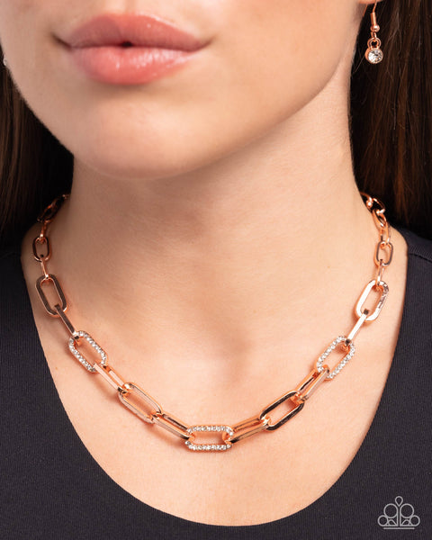 Understated Shimmer Necklace__Copper