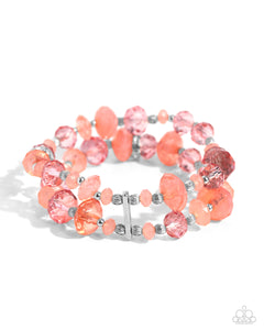 Faceted Fairy Tale Bracelet__Orange