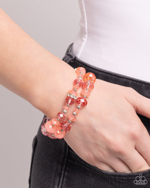 Faceted Fairy Tale Bracelet__Orange