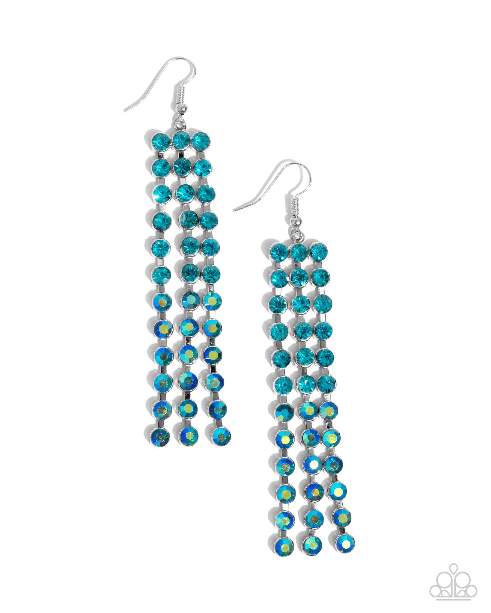 Ombré Occupation Earrings__Blue