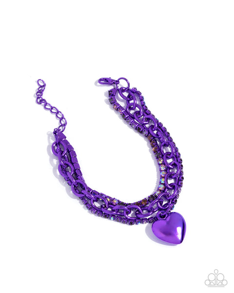 Affectionate Accent Bracelet__Purple