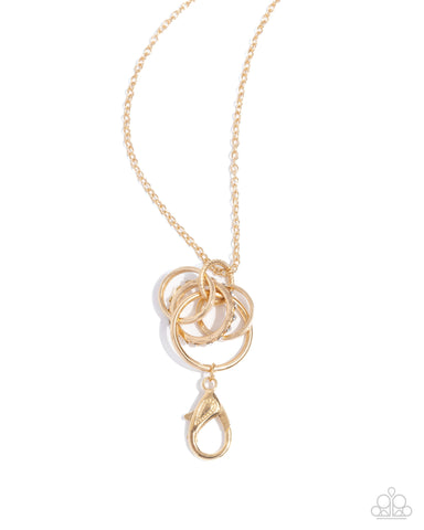 Rings of Refinement Necklace__Gold