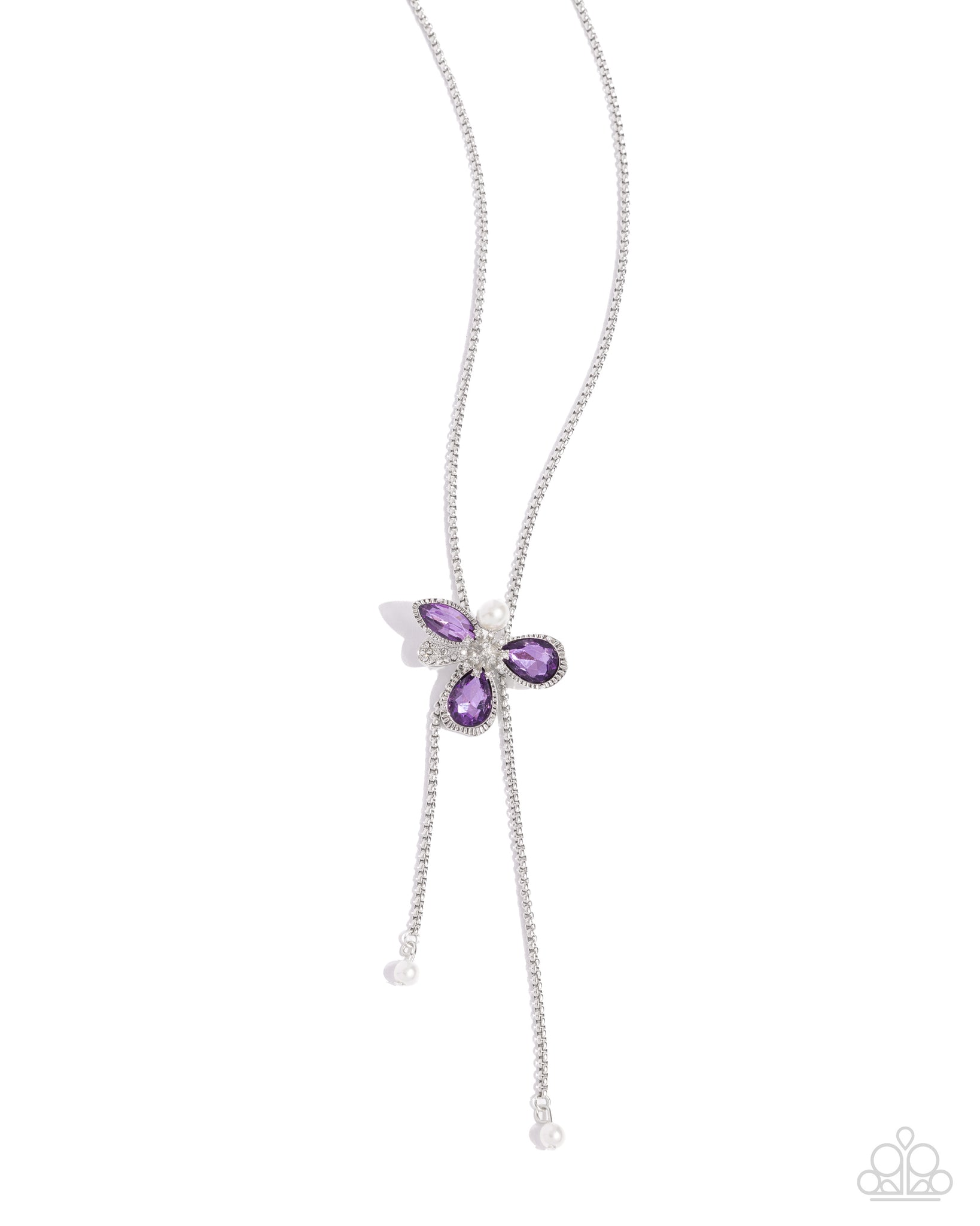 FLORAL Values Necklace__Purple