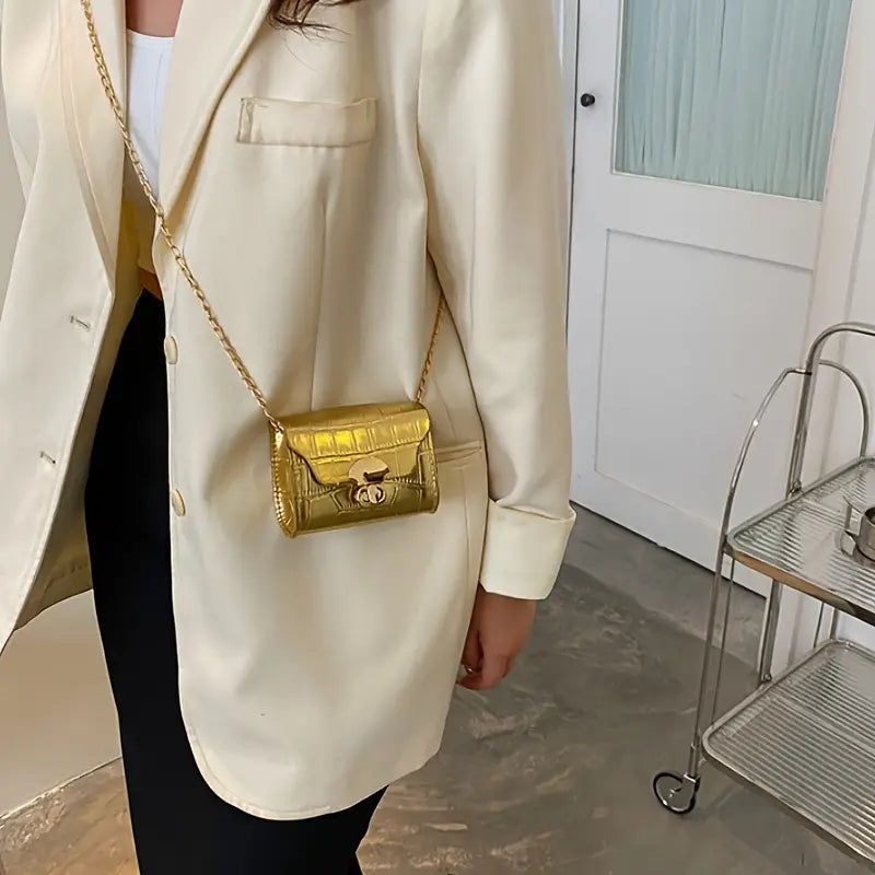 Walk Around Town Purse__Gold