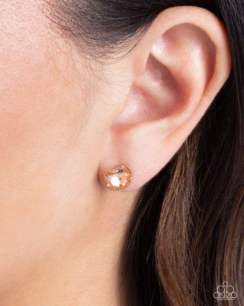 Sweetheart Stunner Earrings__Gold