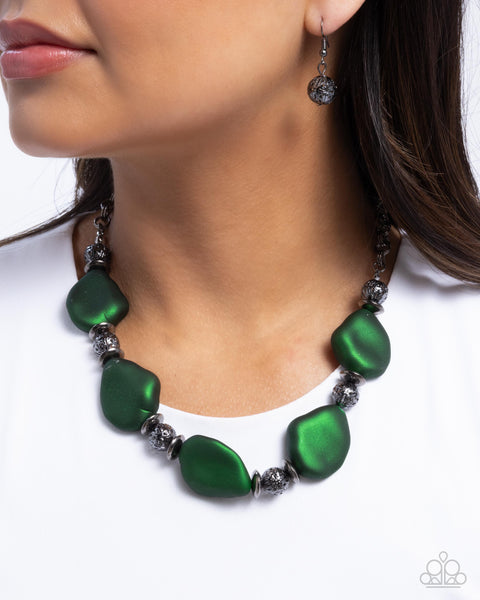 Refulgent Reformation Necklace__Green