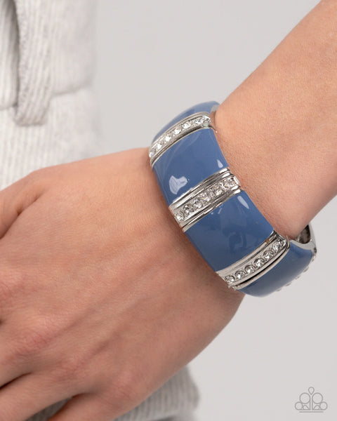 Colored Cameo Bracelet__Blue