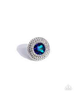 Bedazzled Babe Ring__Blue