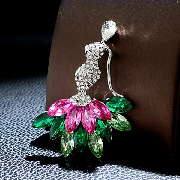 She's AKA "A Lady" Brooch Accessories__Pink