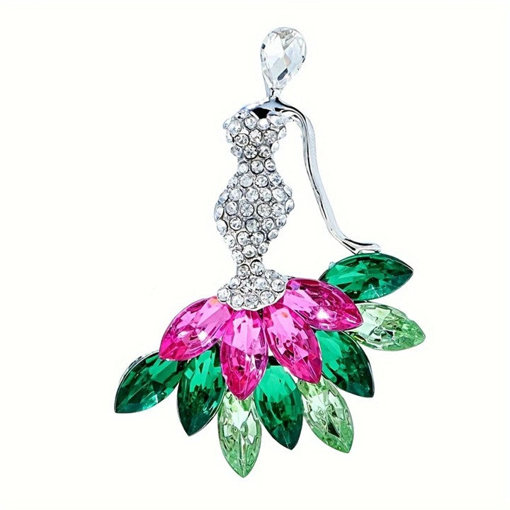 She's AKA "A Lady" Brooch Accessories__Pink