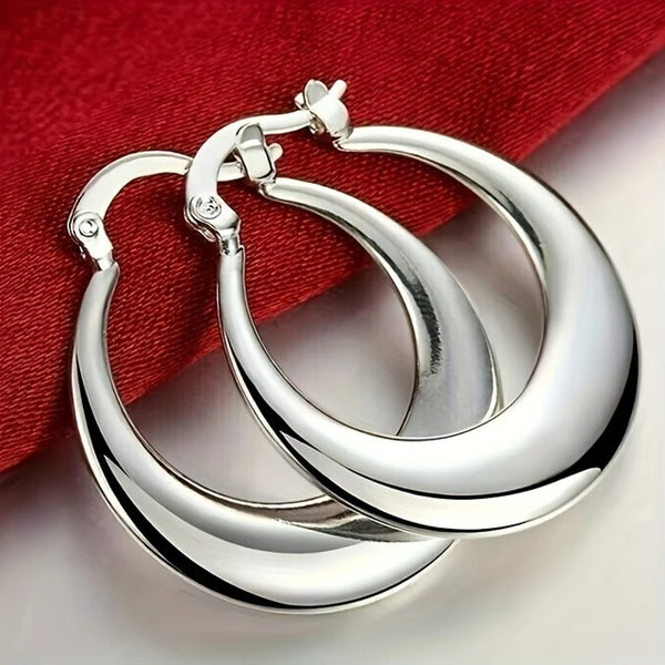 HOOP There It Is Earrings__Silver