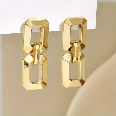 CHAIN TO CHAIN Earrings__Gold