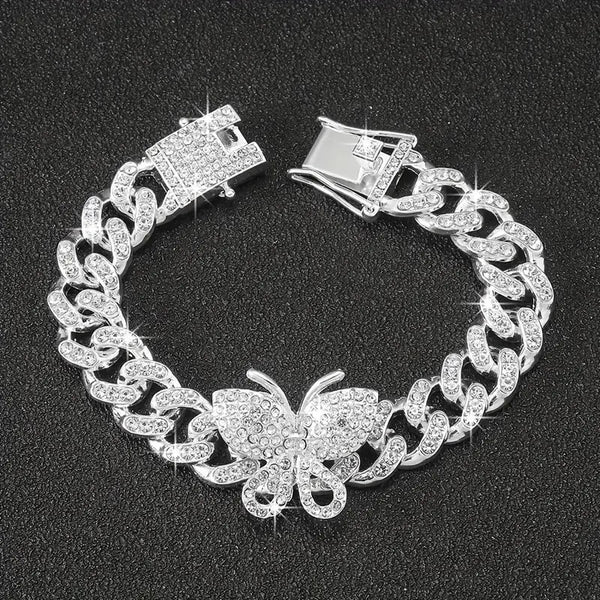 With A FLUTTER Of The Wrist Bracelet__White