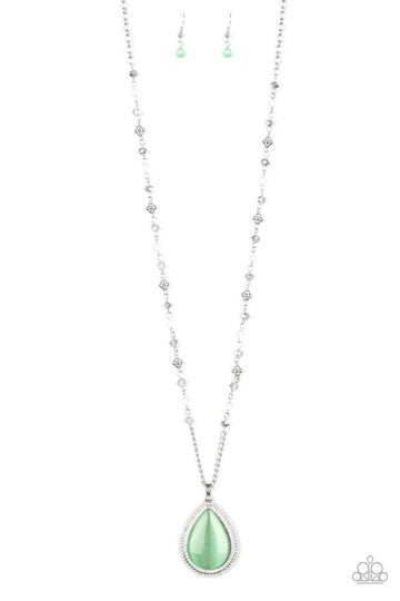 Fashion Flaunt Necklace__Green