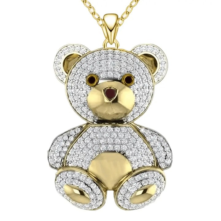 Just BEAR With Me Necklace__Gold