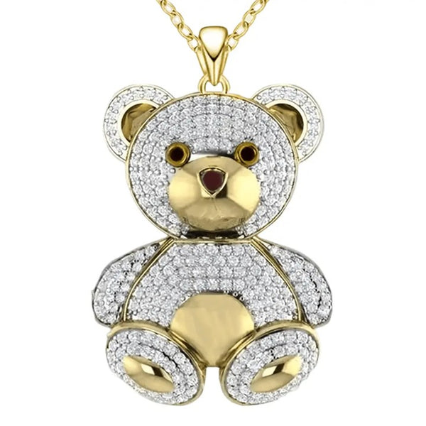 Just BEAR With Me Necklace__Gold