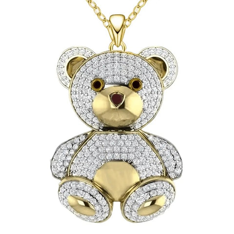 Just BEAR With Me Necklace__Gold