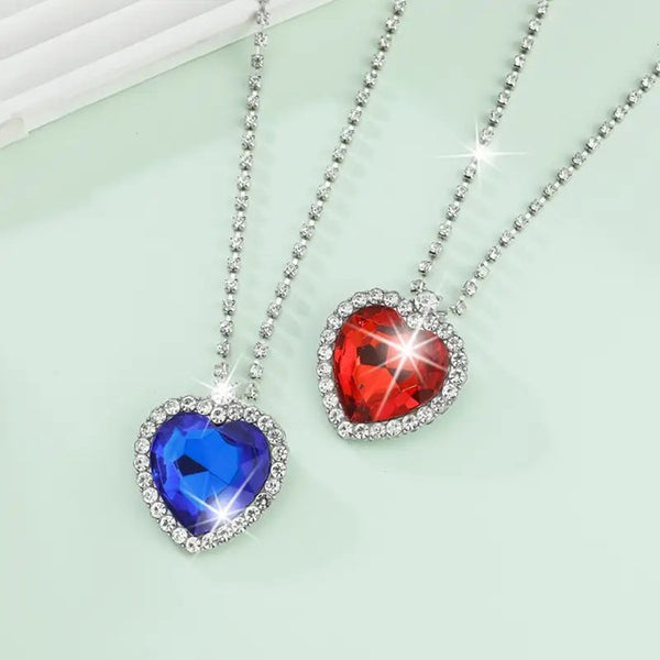 Heart As Big As The Titanic Necklace__Red