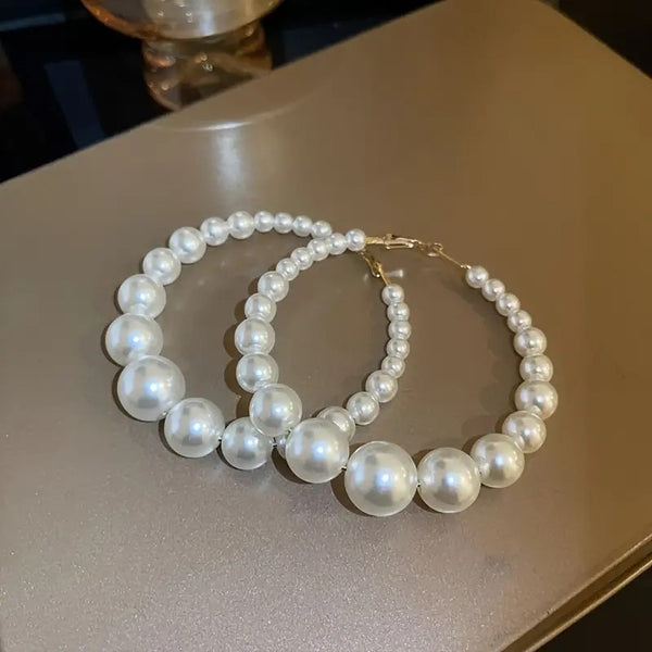 What In The PEARL? Earrings__White