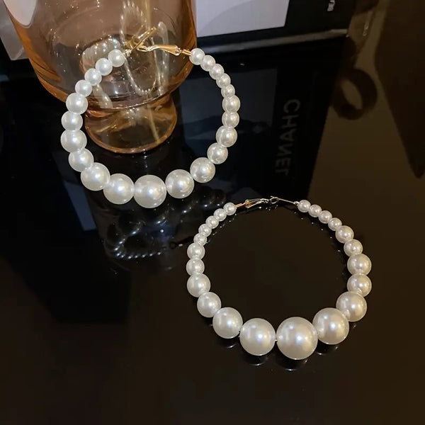 What In The PEARL? Earrings__White
